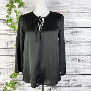 BCBGeneration Blouse Top size Extra Small Black Stretch Wedding Dinner Church
